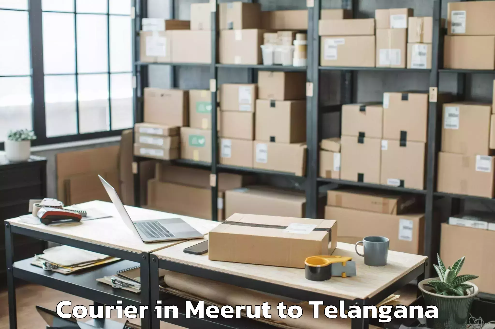 Top Meerut to Chilkur Courier Available